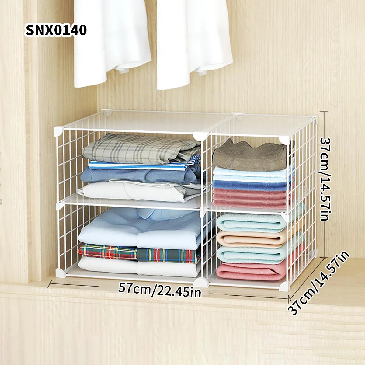 Clothing Layered Storage Wardrobe Partition Rack Hanging Closet Cross Partition Vertical Student Dormitory Cabinet Layered Rack