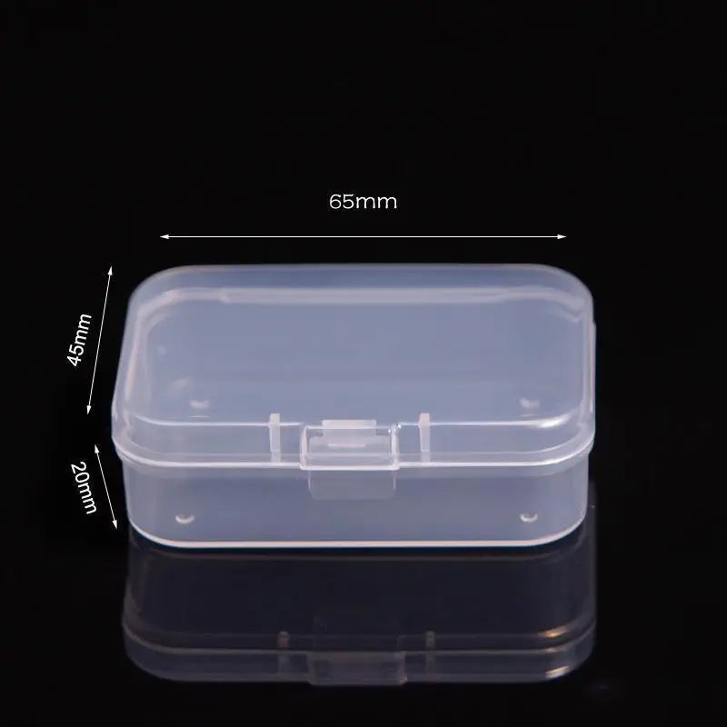 Mini Plastic Rectangular Box – Translucent, Dustproof Jewelry & Small Item Storage Container