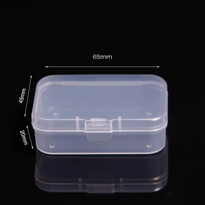 Mini Plastic Rectangular Box – Translucent, Dustproof Jewelry & Small Item Storage Container
