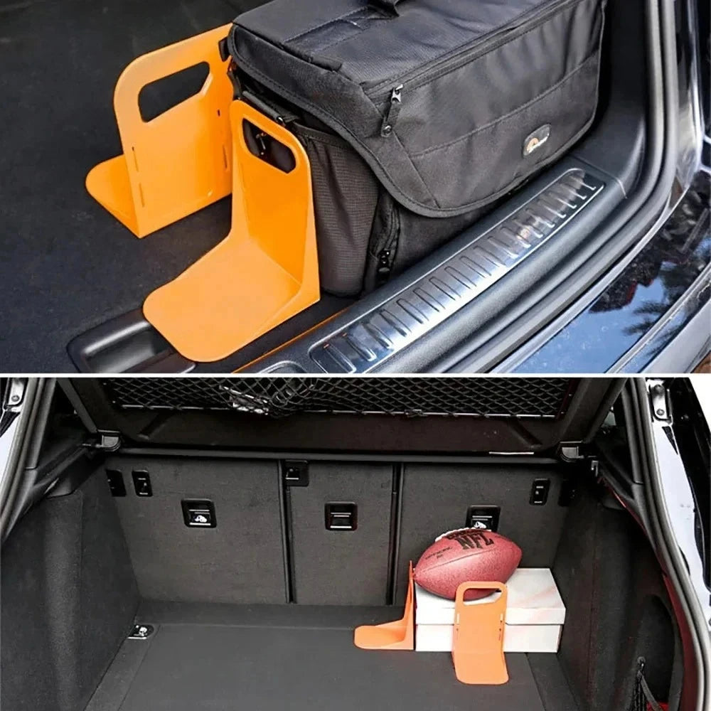 Multifunctional Car Back 2/1pcs Auto Trunk Organizer Rack Luggage Box Stand Shake-proof Fence Storage Holder Tools