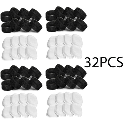 32pcs 16pcs 8pcs Automatic Cat Fountain Filter Replacement, Activated Carbon Cat Drinking Water Filter With Sponge Foam Filter