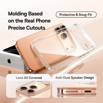 Baseus Clear TPU Case for iPhone 17 16 15 14 13 12 Pro Max Plus Air Soft Transparent Phone Cover Soft Thin Protective Case