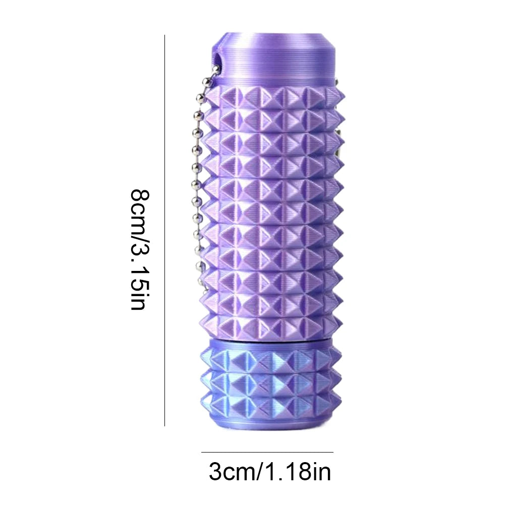 New small painful fingertip pocket mini spiky ball keychain stress-relief key pendant to reduce anxiety