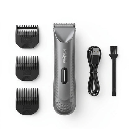 Electric Groin Hair Trimmer for Men,Body Groomer & Pubic Waterproof Hair Trimmer,Replaceable Ceramic Blade