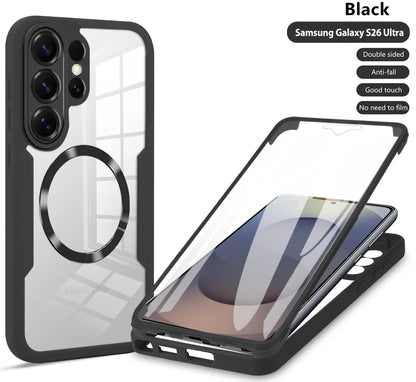 360 Full PTE Protection Screen Clear Magnetic Case For Samsung Galaxy S26 S25 Edge S24 S23 S22 Ultra PLUS FE A07 A56 A36 A26 A16
