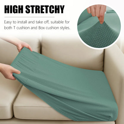 1 2 3 4 Seat Sofa Cushion Cover Back Combination Kit Cover Living Room Waterproof Jacquard Slipcover Couch Seat Protector Case