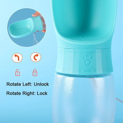 300ml 500ml Big Dog Water Bottle Portable Drinking Bowl For Small Dogs Cat Travel Hiking Puppy Pet Water Dispenser Cup Labrador