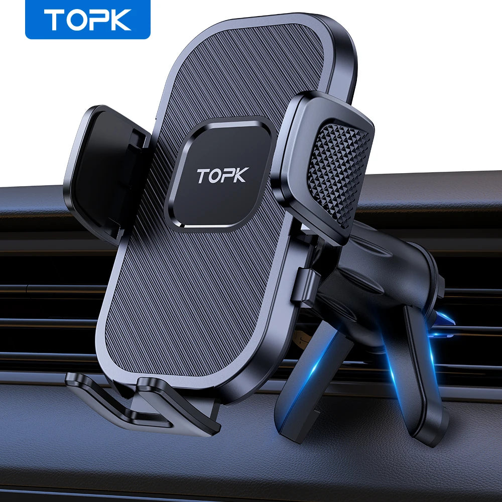 TOPK Car Phone Holder — Air Vent & Dashboard Mount