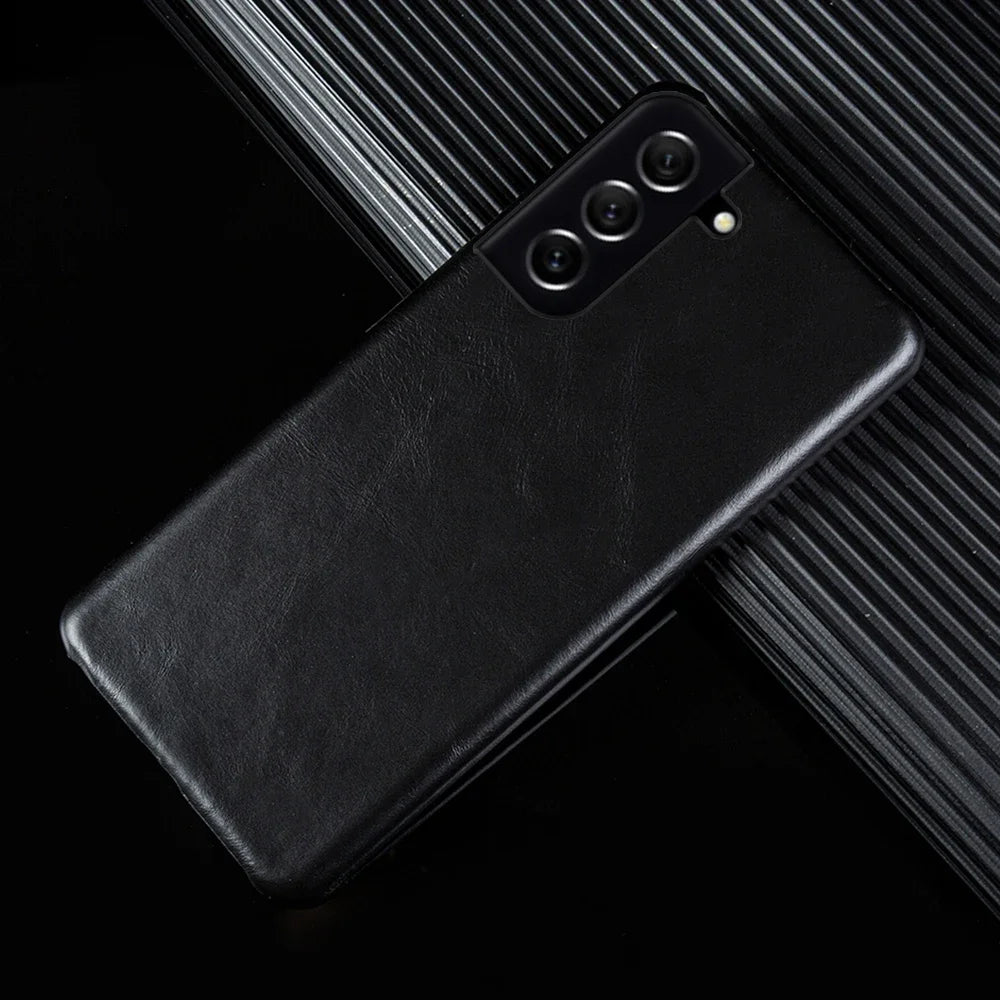 Hand Made Genuine Leather Cases For Samsung Galaxy S21 FE S20 S20FE 5G S20Plus Aesthetic Vintag Pattern Phone Shell Cover Back