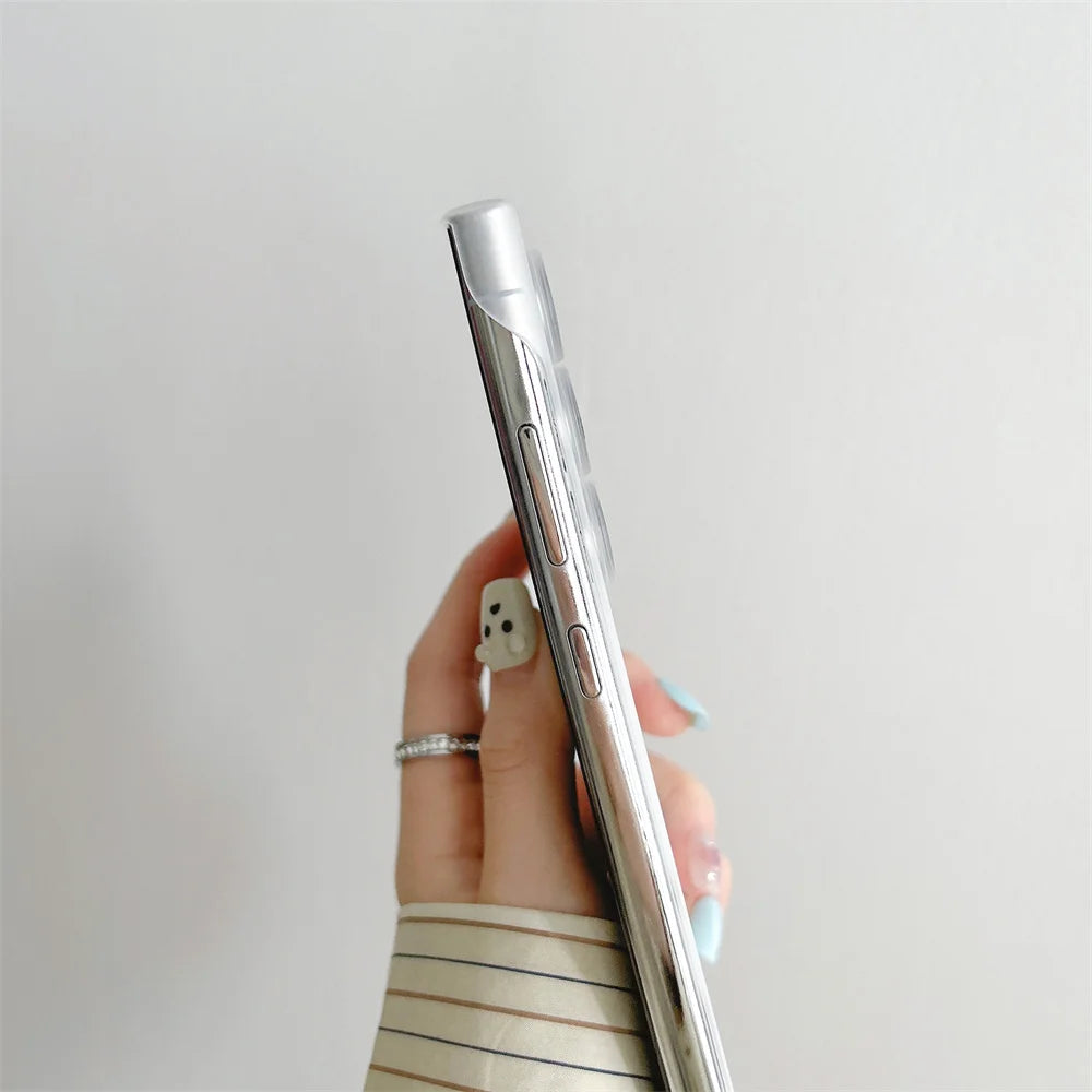 Ultra Slim For Magsafe Clear Frameless Phone Case For Samsung S26 S25 S24 Plus S22 S23 Ultra Magnetic Wireless Charging Cover