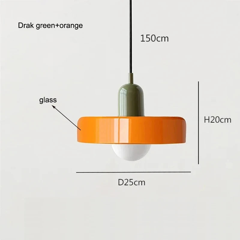 Nordic Glass Bauhaus Dining Room Chandelier Living Room Bedroom Bar Retro Coffee Shop Decoration Chandelier Lighting Fixtures