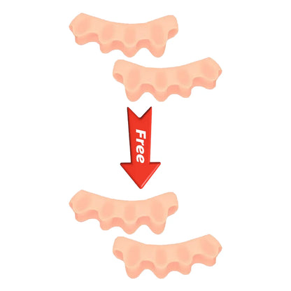 1Pair Soft Silicone Toe Separator Cushion Portable Household Foot Relief Protective Accessory For Toe Spacing