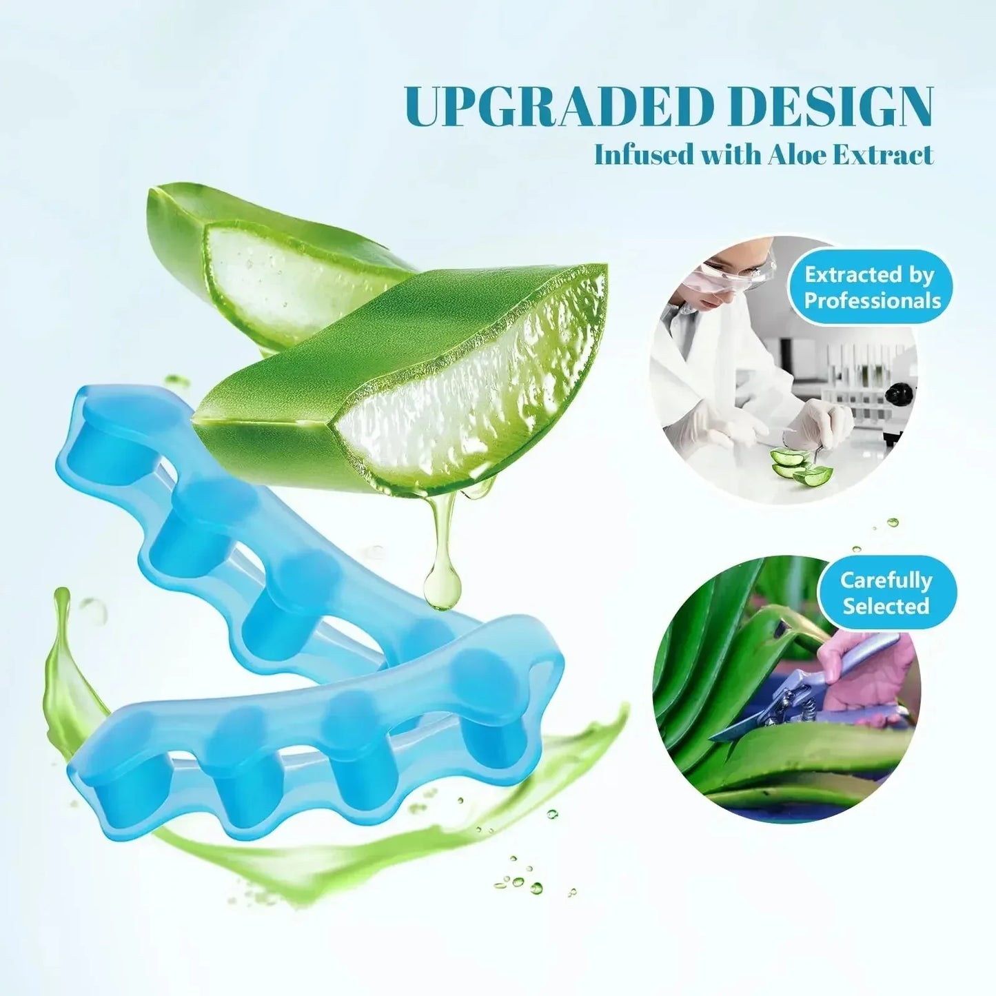 1Pair Soft Silicone Toe Separator Cushion Portable Household Foot Relief Protective Accessory For Toe Spacing