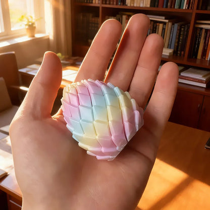 3D Printing Dragon Egg Stress Relief Model, Deformable Twist Egg, Creative Stress-Relief Gadget Desk Ornament