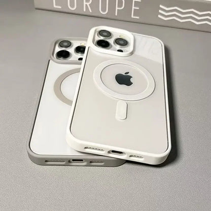 Luxury Candy Wireless Charging Phone Case For iPhone 17 16 15 14 13 12 11 Pro Max 16 Plus 16e Magnetic Bumper Cover for Magsafe