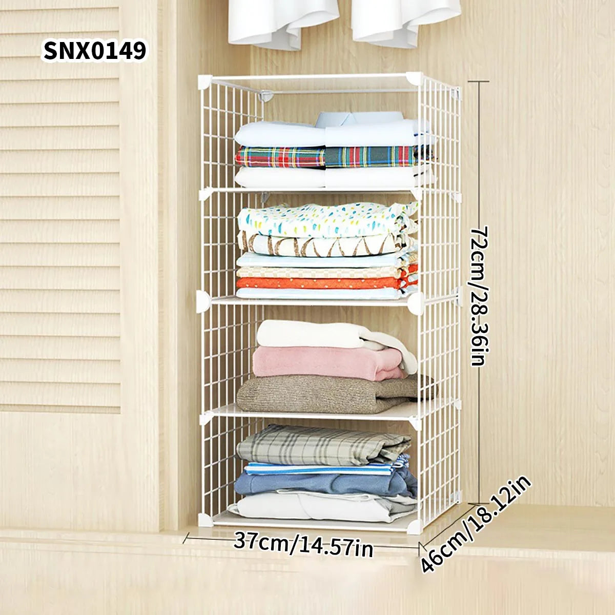Clothing Layered Storage Wardrobe Partition Rack Hanging Closet Cross Partition Vertical Student Dormitory Cabinet Layered Rack