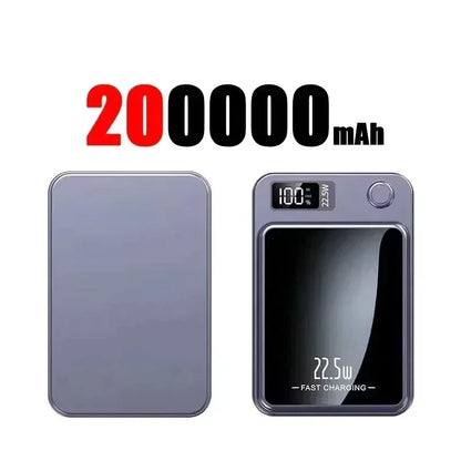 Lenovo Magnetic Wireless Power Bank 500000mAh PD22.5W Large Capacity Fast Charging External Battery For iphone Samsung Xiaomi