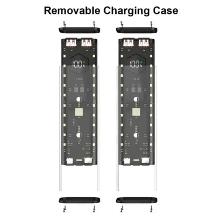 DIY Shell 4* 21700 Transparent Power Bank Holder Portable External Battery Pack with LED Display for iPhone Samsung Android