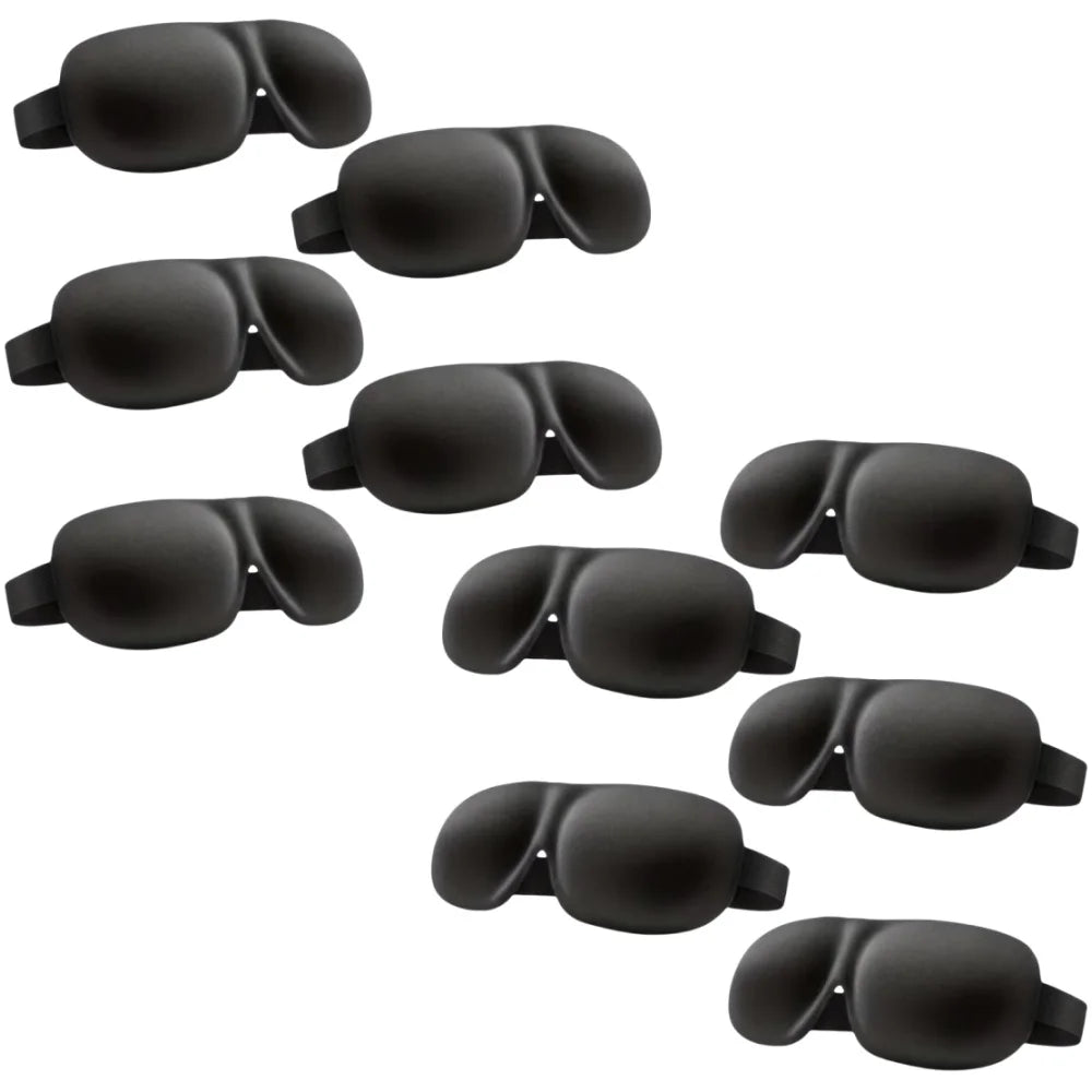 3D Contoured Sleep Eye Mask – Ultra-Soft Light Blocking Cover