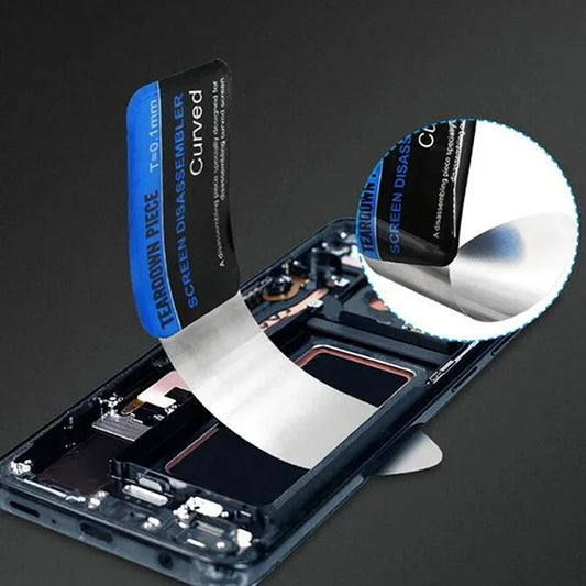 1 Piece Mobile Phone Curved LCD Screen Spudger Opening Pry Card Tools Ultra Thin Flexible Mobile Phone Disassemble Steel Metal