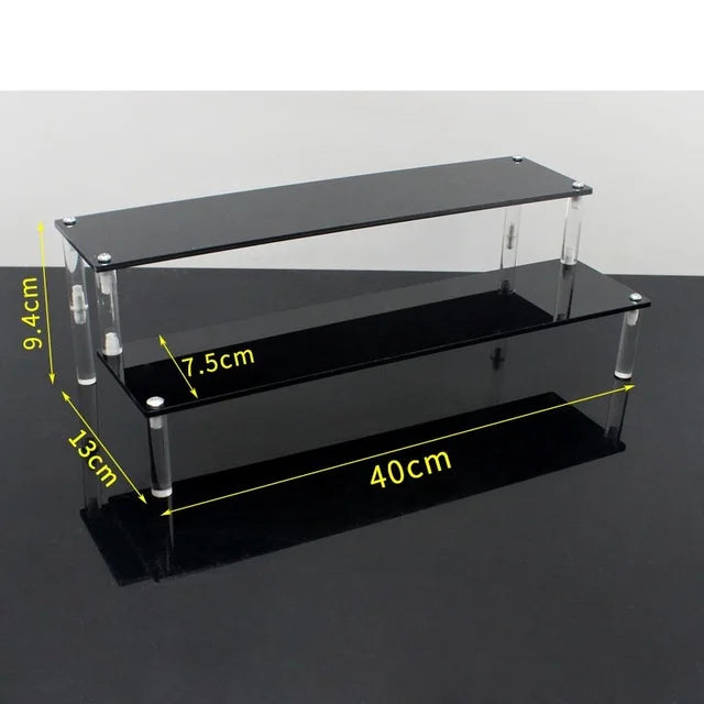 1-5 Tier Acrylic Display Stand,Clear Display Riser Rack for Cupcake,Perfume Doll Décor and Organizer Amiibo Funko POP Figures