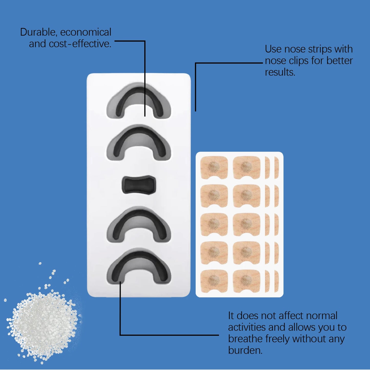 AirRush™ Magnetic Nose Vents - Silent Sleep & Peak Performance, Instant Congestion Relief Without Tape, Reusable Comfort