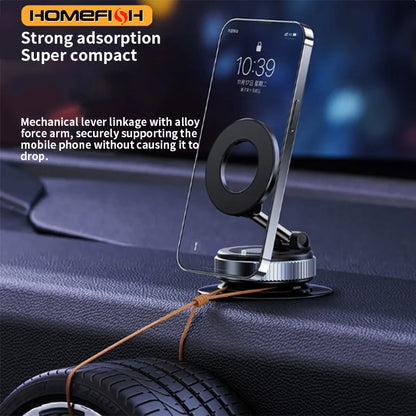 HOMEFISH K007 Magnetic Phone Holder｜Three-axis Rotation For Free Adjustment｜A Convenient Choice For Multiple Scenarios.