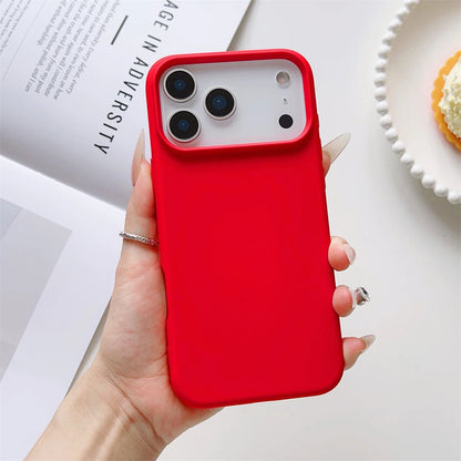 Matte Candy Color Phone Case for iPhone 17 Air 16 16E 15 Pro Max Liquid Silicone Shockproof Protection Skin Feeling Solid Cover