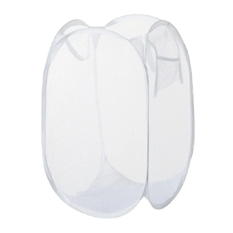 Foldable Hand-Held Laundry Basket Dirty Clothes Storage Grid Basket Household Organizer for Clothes Home Storage Toy Basket