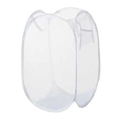 Foldable Hand-Held Laundry Basket Dirty Clothes Storage Grid Basket Household Organizer for Clothes Home Storage Toy Basket