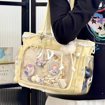 Ballet Girl Large Appetite Itabag Japanese Two-Dimension Single Shoulder Crossbody Bag Gift For Friends Women'S Handbag