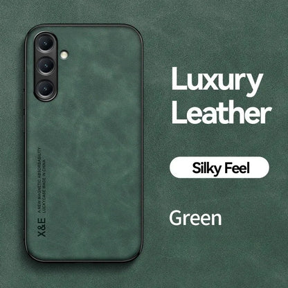 For Samsung Galaxy A56 A36 A26 A16 5G Case Soft Silicone Car Holder Magnetic Leather Phone Cover for Galaxy A06 A 56 36 16 Funda