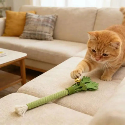 Cat Chew Toys Interactive Self High Catnip Molar Stick Bite With Bell Cats Toy Kitten Toy Natural Catnip Cat Teeth Cleaning Toy