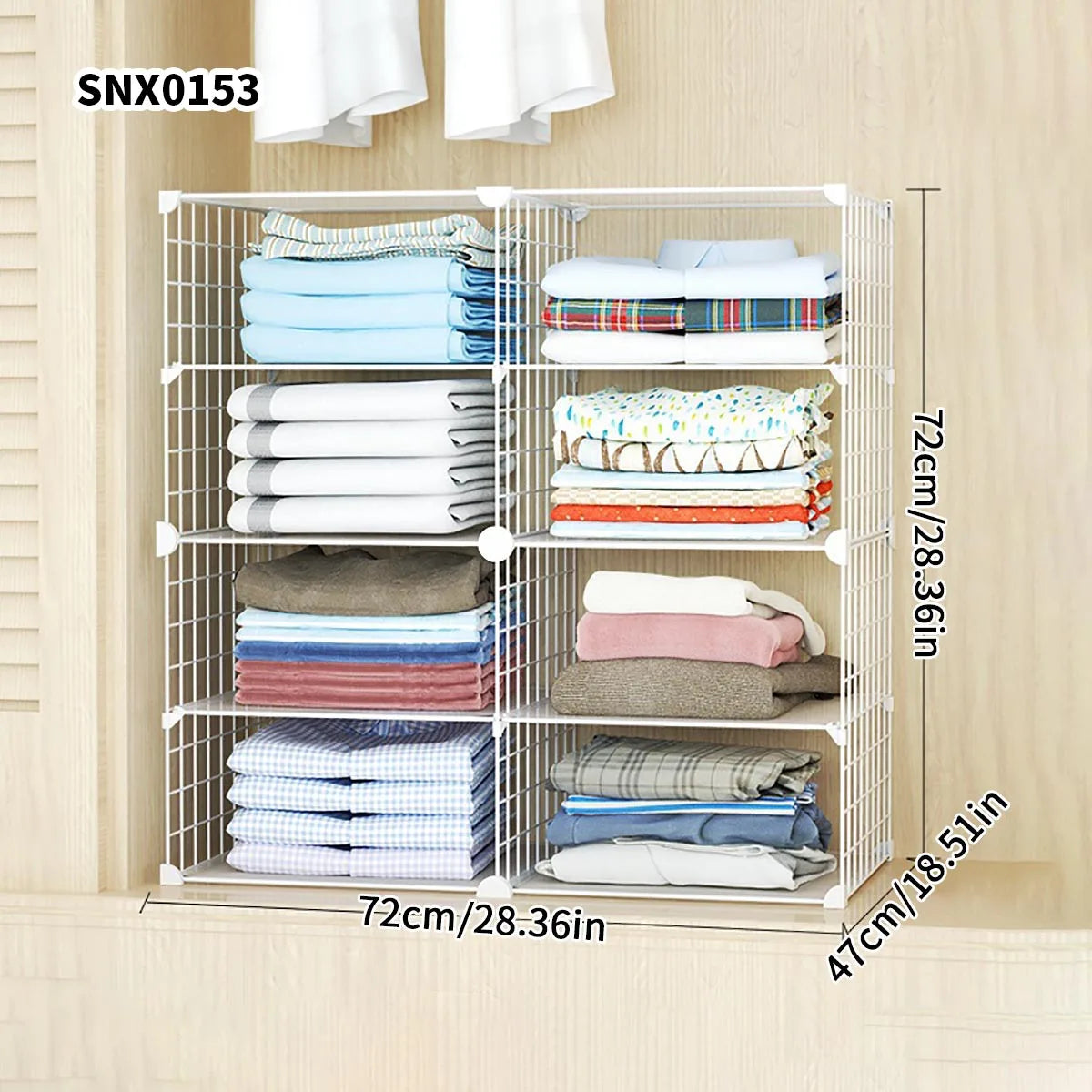 Clothing Layered Storage Wardrobe Partition Rack Hanging Closet Cross Partition Vertical Student Dormitory Cabinet Layered Rack