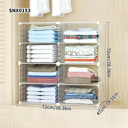 Clothing Layered Storage Wardrobe Partition Rack Hanging Closet Cross Partition Vertical Student Dormitory Cabinet Layered Rack