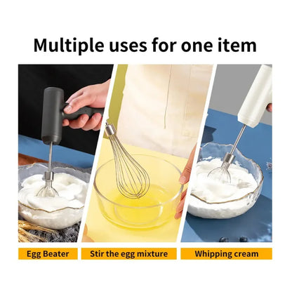 Portable 3-Speed Wireless Electric Hand Mixer, Egg Beater for Baking Dough, Cake, Cream Blender Kitchen Tool