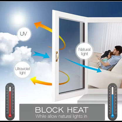 Household Insulated Glass Film Windows Balconies Privacy Protection Sun Protection One-Way Mirrors Window Film Stickers