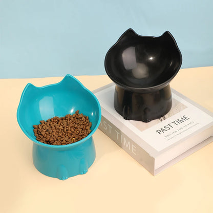 WhiskerWare Elevated Cat Bowl – Anti-Tip Raised Feeding Dish