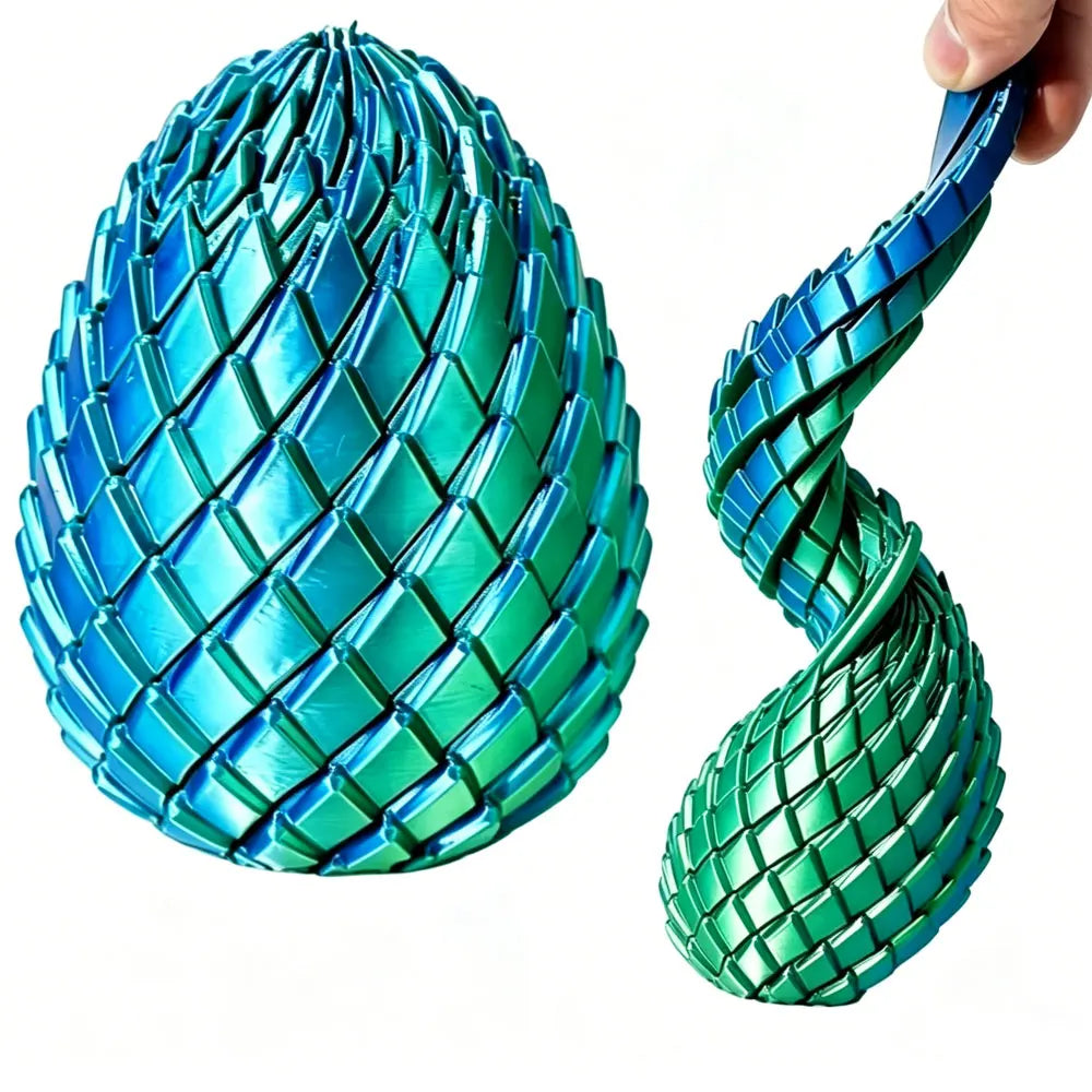 3D Printing Dragon Egg Stress Relief Model, Deformable Twist Egg, Creative Stress-Relief Gadget Desk Ornament