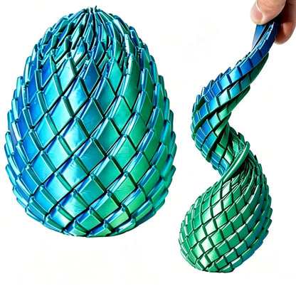 3D Printing Dragon Egg Stress Relief Model, Deformable Twist Egg, Creative Stress-Relief Gadget Desk Ornament