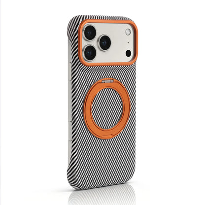 Fashion Premium PU Leather Phone Case With 360° Rotatable Ring Kickstand Compatible With iPhone 14 15 16 17 Pro Max