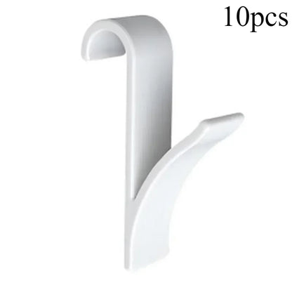 Kitchen Bathroom Hanger Clips Storage Racks White Clear Hanger Heated Towel Radiator Rail Clothes Scarf Hanger Hooks Holder
