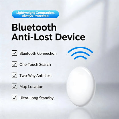 Dual OS Bluetooth Anti-Lost Tracker, Compatible with iOS Find My & Android, Sound Alarm Locator for Keys Phones & Personal Items