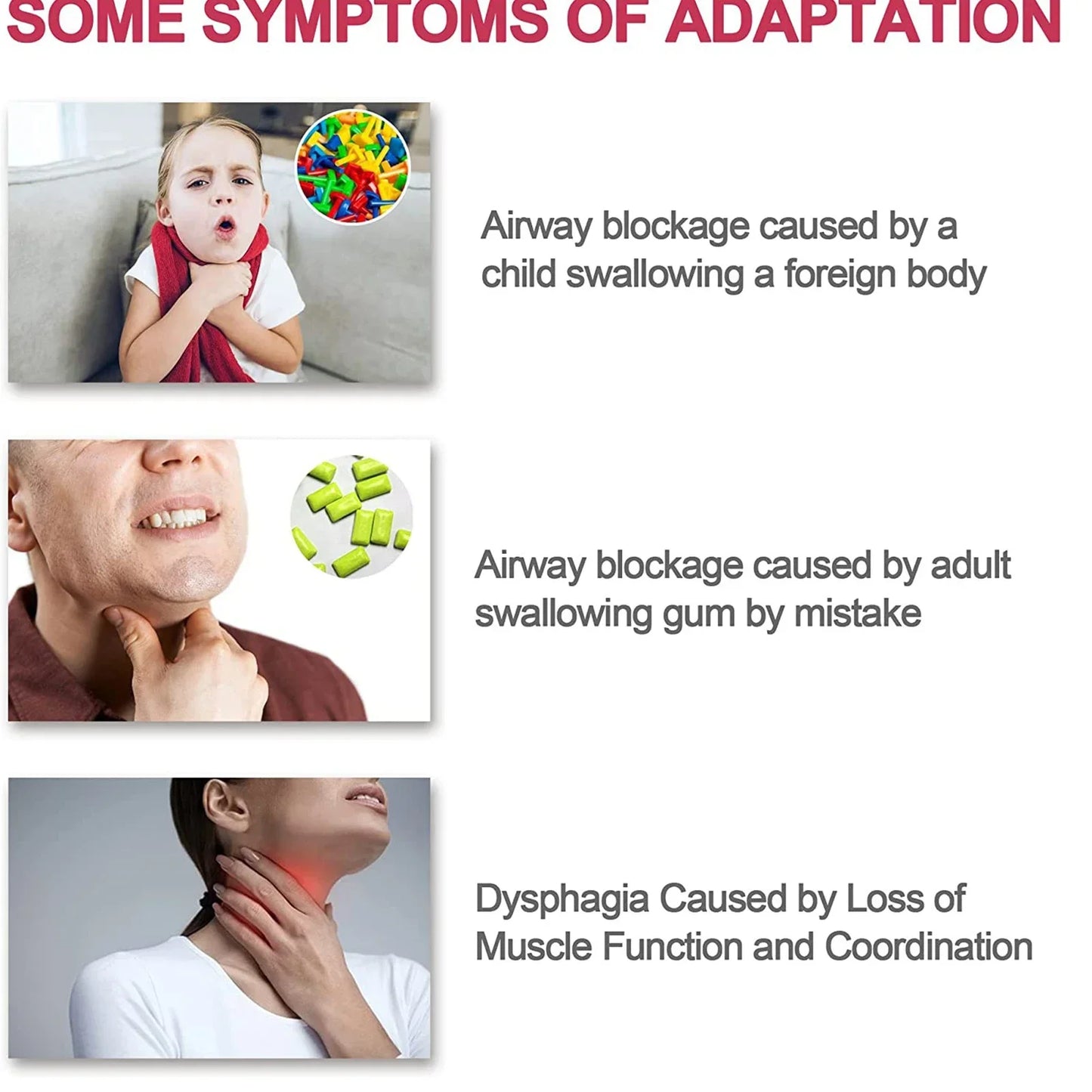 Simple Asphyxia Training Devices Respiratory Rescue Choking Device Anti-Choking Adults Kids Airway Suction Rescue First Aid Kits