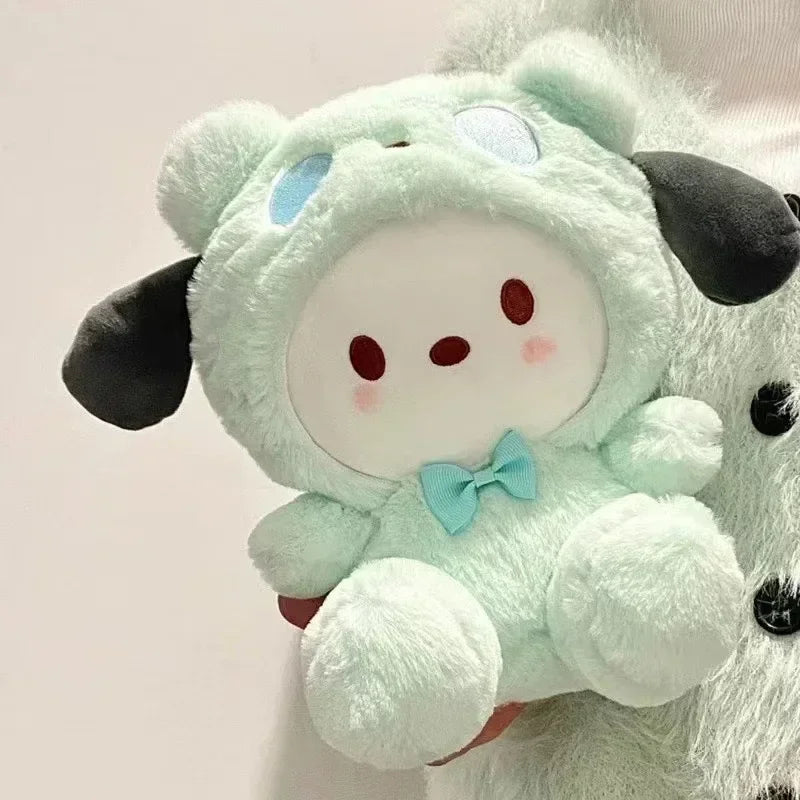 =New Kawaii 25cm Sanrio Plush Toy Jade Dog Kuromi Dressing Doll Doll Plush Toy Stuffed Animal Patung Dolls Birthday Gift