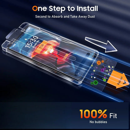 2Pcs For Samsung Galaxy Z Fold 7 6 5 4 Auto Dust-Elimination Bubble Free Clear Screen Protector For Samsung Z Fold5 Fold6 Fold7
