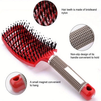 Multi color scalp massage comb, professional wet hair and curly hair styling tool