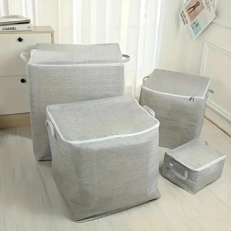 Large Non-Woven Storage Bag – Zipper Wardrobe Organizer