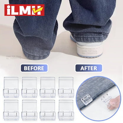 iLMH Invisible Leg Shortening Clip, Non-Slip Pants Edge Clip, Quick Fix Hem Clip, Hidden Pants Adjuster, Sewing Accessories
