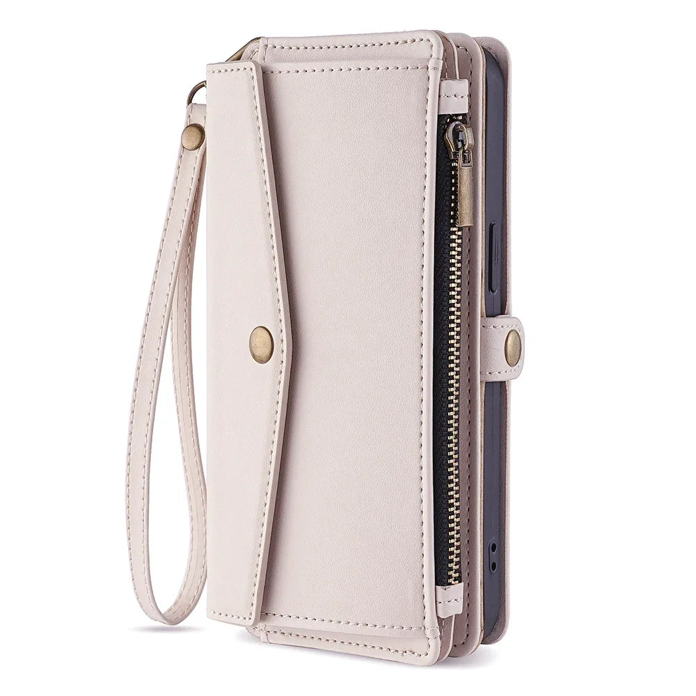 Flip Cover Wallet Phone Case For Samsung Galaxy S26 S25 S24 S23 S22 S21 FE Plus Ultra Edge 5G PU Leather Multi-Functional Bags